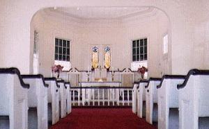 Inside the St. Marys United Methodist Church