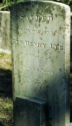 Headstone of Lighthorse Harry Lee