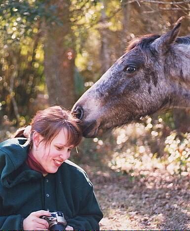 Horse Nuzzling Tara