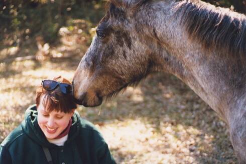 Horse Nuzzling Tara AGAIN